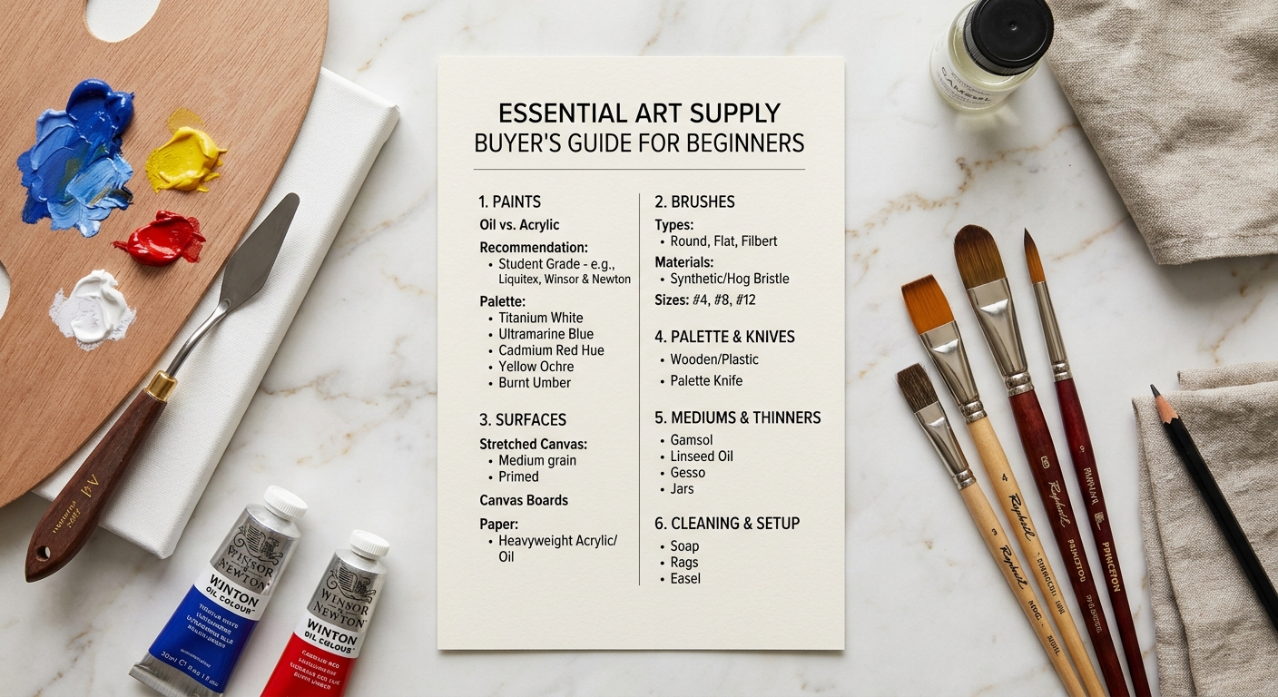 The Beginner's Art Supply Buyer's Cheat Sheet