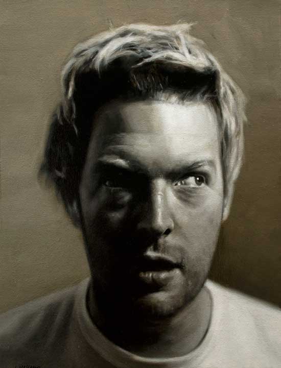 Will Kemp self-portrait, oil painting